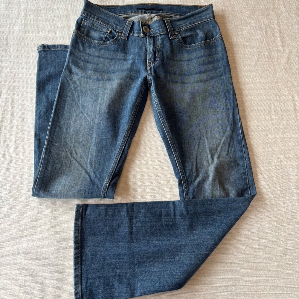 Vintage Y2K Levis 542 Tilted Flare Jeans Women 6 Medium Wash Blue Low Rise Denim